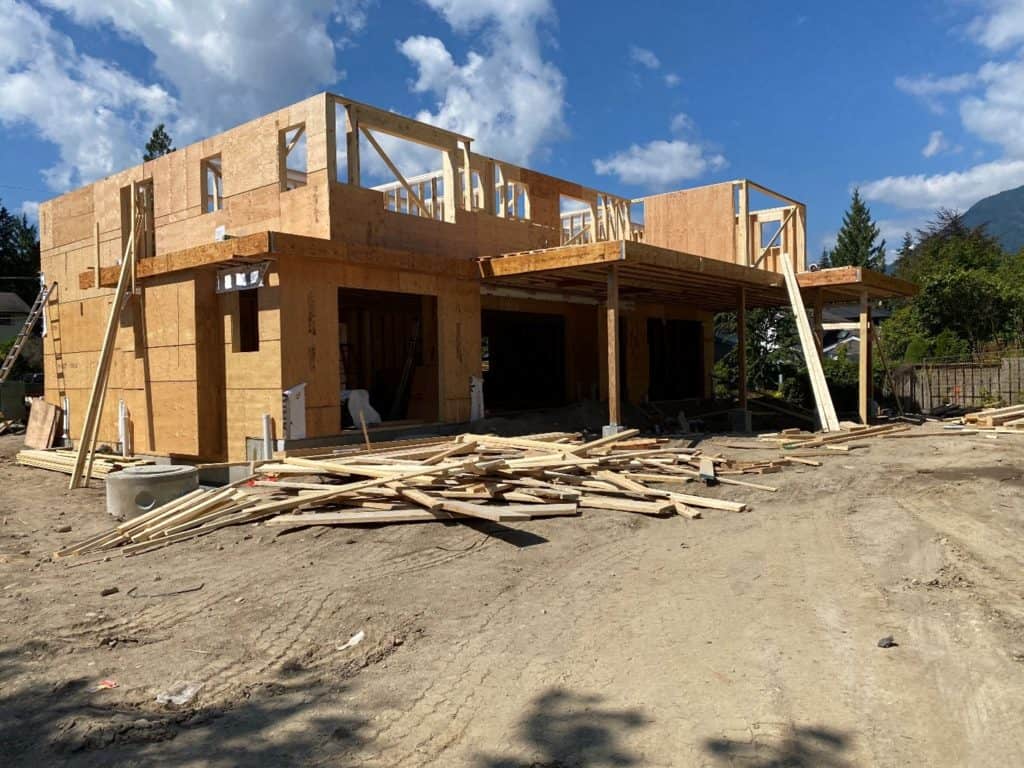 Detail – bulkhead framing « home building in Vancouver