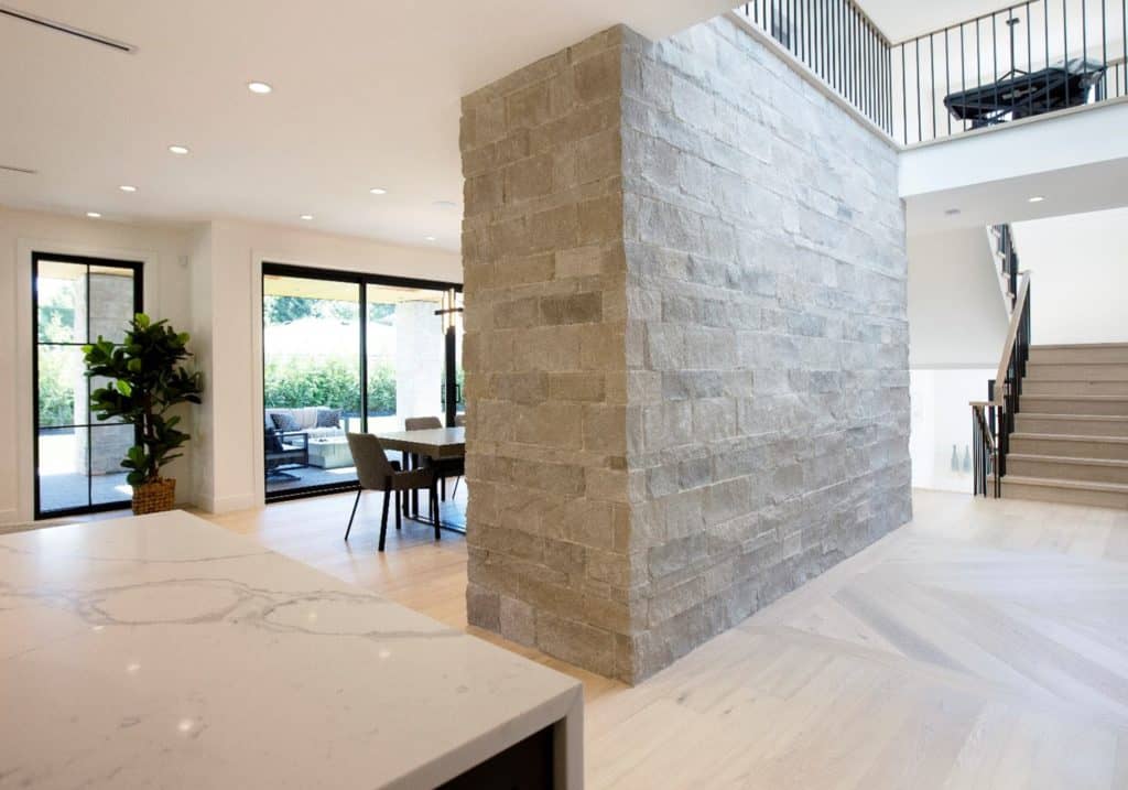 stunning natural stone feature wall 