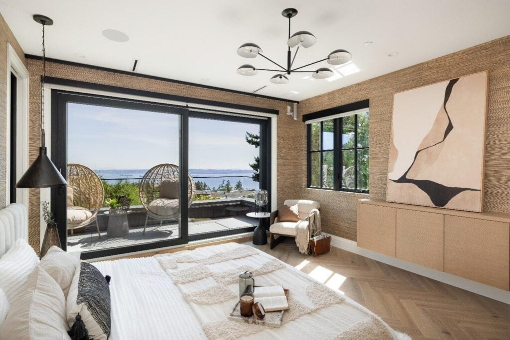West Vancouver Custom Home Master Bedroom