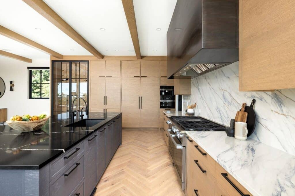 West Vancouver Custom Home with designer kitchen